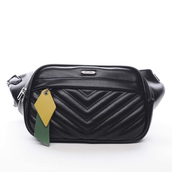 Dámská crossbody ledvinka černá - David Jones Ulli