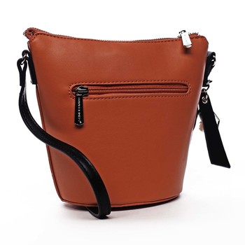 Dámská crossbody kabelka lososově oranžová - David Jones Misahy