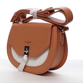 Dámská crossbody kabelka lososově oranžová - David Jones Rapida