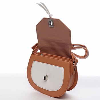 Dámská crossbody kabelka lososově oranžová - David Jones Rapida