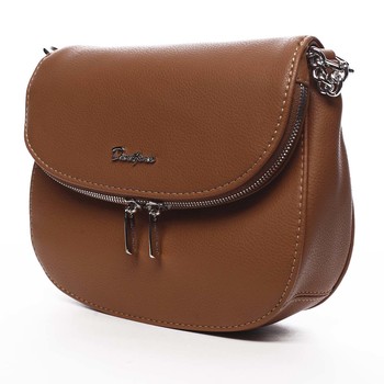 Dámská crossbody kabelka světle hnědá - David Jones Yakira