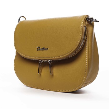 Dámská crossbody kabelka žlutá - David Jones Yakira