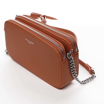 Malá dámská crossbody kabelka oranžová - David Jones Lily