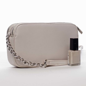 Malá dámská crossbody kabelka krémově bílá - David Jones Lily