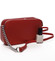 Malá dámská crossbody kabelka tmavě červená - David Jones Lily