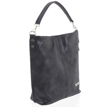 Elegantní dámská kabelka přes rameno tmavě šedá se vzorem - Ellis Negina