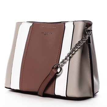 Dámská crossbody kabelka tmavě růžová - David Jones Astra