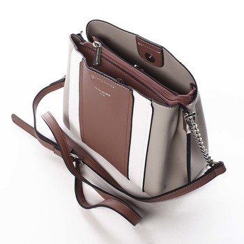 Dámská crossbody kabelka tmavě růžová - David Jones Astra