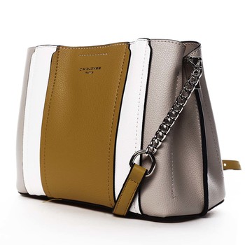 Dámská crossbody kabelka žlutá - David Jones Astra