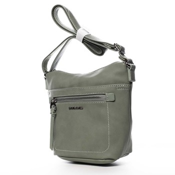 Dámská crossbody kabelka bledě zelená - David Jones Iayne