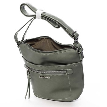 Dámská crossbody kabelka bledě zelená - David Jones Iayne