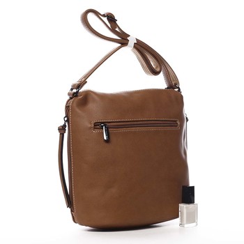 Dámská crossbody kabelka světle hnědá - David Jones Haley