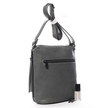 Dámská crossbody kabelka tmavě šedá - David Jones Haley