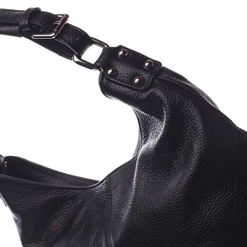 Dámská kožená kabelka černá - ItalY Inpelle