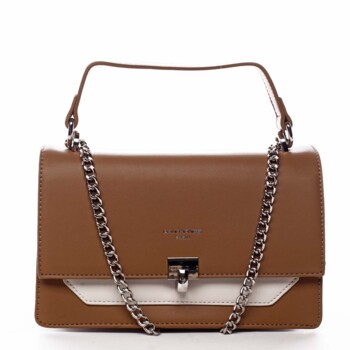 Dámská crossbody kabelka koňaková - David Jones Helli