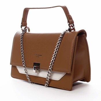 Dámská crossbody kabelka koňaková - David Jones Helli