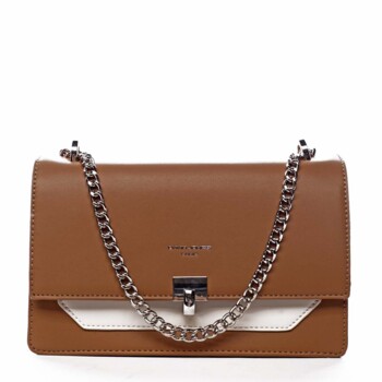 Dámská crossbody kabelka koňaková - David Jones Helli