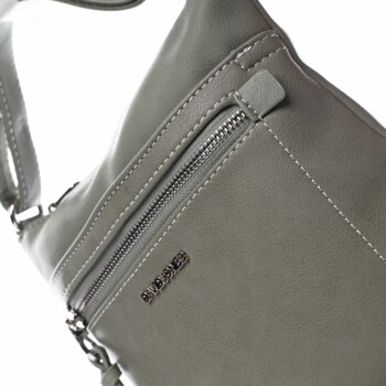 Dámská crossbody kabelka bledě zelená - David Jones Eayni