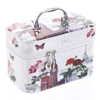 Dámský kosmetický kufřík bílý - Yoody B M