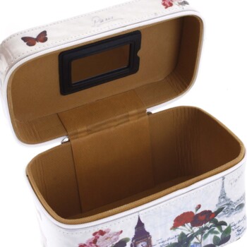 Dámský kosmetický kufřík bílý - Yoody B M