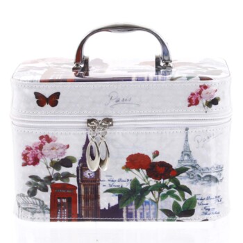 Dámský kosmetický kufřík bílý - Yoody B M