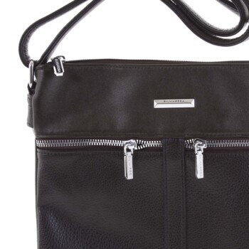 Dámská crossbody kabelka kávově hnědá - Silvia Rosa Jersey