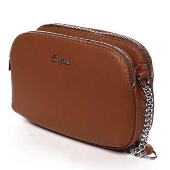 Dámská crossbody kabelka světle hnědá - David Jones Beatriz