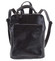 Dámský kožený batůžek kabelka černý - ItalY Englis