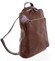 Dámský kožený batoh kabelka hnědý - ItalY Englidis