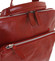 Dámský kožený batoh kabelka červený - ItalY Englidis