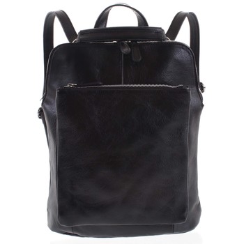 Dámský kožený batoh kabelka černý - ItalY Englidis