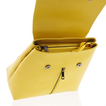 Dámský kožený batoh žluto hnědý - ItalY Waterfall