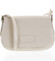Dámská kožená crossbody kabelka béžová - ItalY Fisher