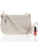 Dámská kožená crossbody kabelka béžová - ItalY Fisher