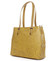 Exkluzivní dámská kožená kabelka žlutá - ItalY Logistilla