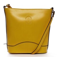 Žlutá kožená crossbody kabelka - ItalY Bryana Dark