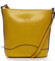 Žlutá kožená crossbody kabelka - ItalY Bryana Dark