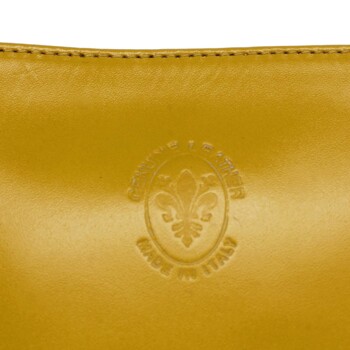 Žlutá kožená crossbody kabelka - ItalY Bryana Dark