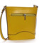 Žlutá kožená crossbody kabelka - ItalY Bryana Dark