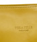 Dámská kožená crossbody kabelka žlutá - ItalY Garnet
