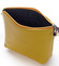 Dámská kožená crossbody kabelka žlutá - ItalY Garnet
