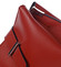 Dámská kožená crossbody kabelka červená - ItalY Euren