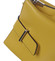 Dámská kožená crossbody kabelka žlutá - ItalY Euren