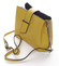 Dámská kožená crossbody kabelka žlutá - ItalY Euren