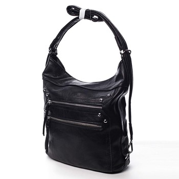 Dámská kabelka batoh černá - Romina Alfa