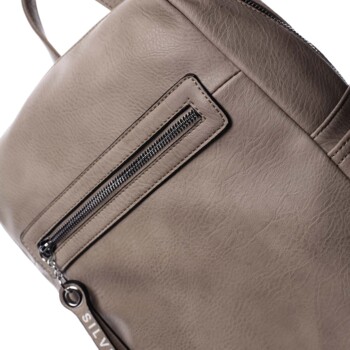Dámský batoh tmavě béžový - Silvia Rosa Lesgo