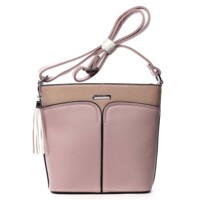 Dámská crossbody kabelka růžová - Silvia Rosa Enegmi