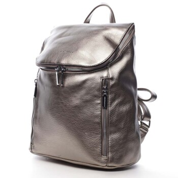 Dámský batoh stříbrný - Silvia Rosa Bruno