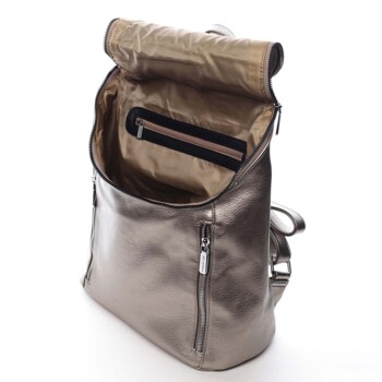 Dámský batoh stříbrný - Silvia Rosa Bruno