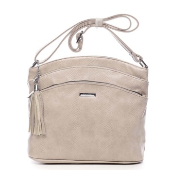 Dámská crossbody kabelka světlá camel - Silvia Rosa Billie Snake